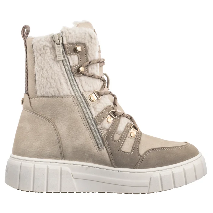 Botki Mustang Beżowe 1446-603-4 – zdjęcie 3