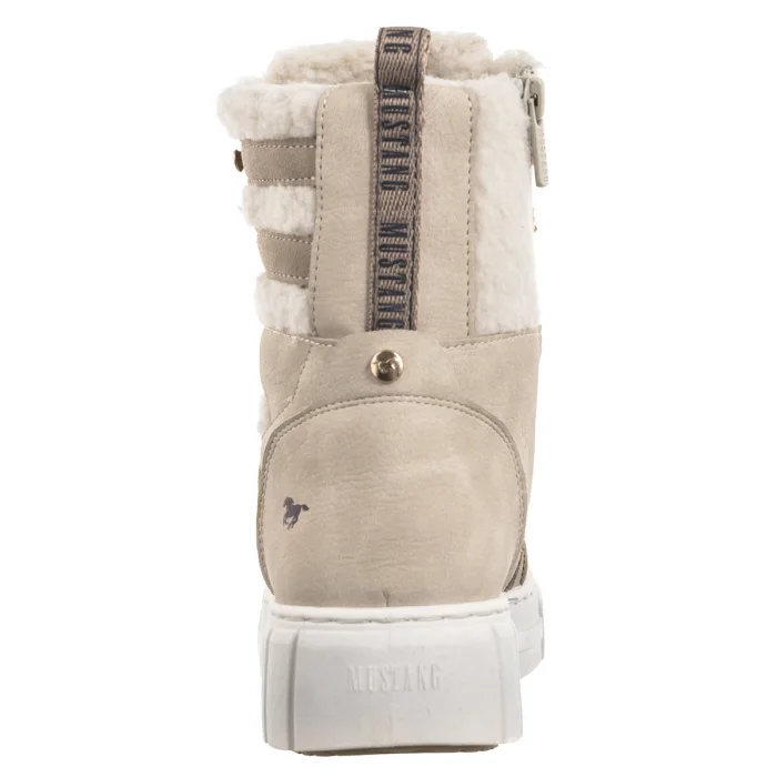 Botki Mustang Beżowe 1446-603-4 – zdjęcie 5