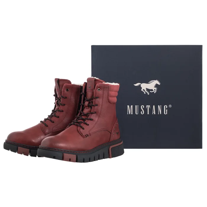 Botki Mustang Czerwone 1502-601-5 – zdjęcie 8