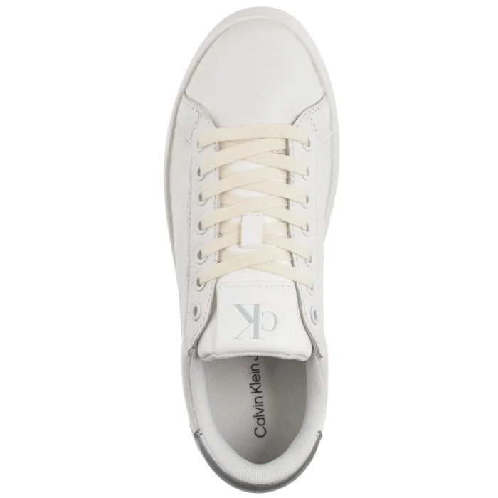 Sneakersy Calvin Klein Bold Flatf Low Mix Ohb Bright White/Creamy White/Silver YW0YW01632 0LC – zdjęcie 7