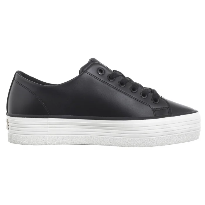 Sneakersy Calvin Klein Bold Vulc Flatf Low Lth In Black/Bright White YW0YW01633 0GM – zdjęcie 4
