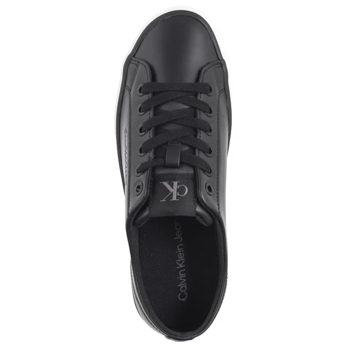 Sneakersy Calvin Klein Bold Vulc Flatf Low Lth In Black/Bright White YW0YW01633 0GM – zdjęcie 7