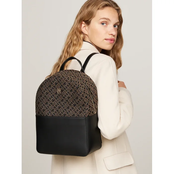 Plecak Tommy Hilfiger TH Jacquard Backpack AW0AW17074 BDS – zdjęcie 2
