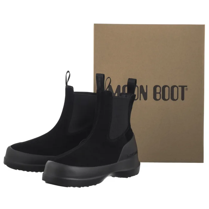 Sztyblety Moon Boot MB Luna Chelsea Suede Black 2480050 N001 – zdjęcie 8