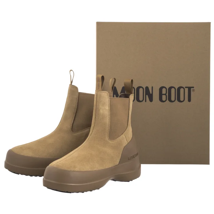 Sztyblety Moon Boot MB Luna Chelsea Suede Sand 2480050 L003 – zdjęcie 8
