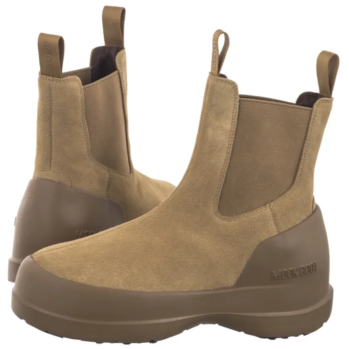 Sztyblety Moon Boot MB Luna Chelsea Suede Sand 2480050 L003 – zdjęcie 1