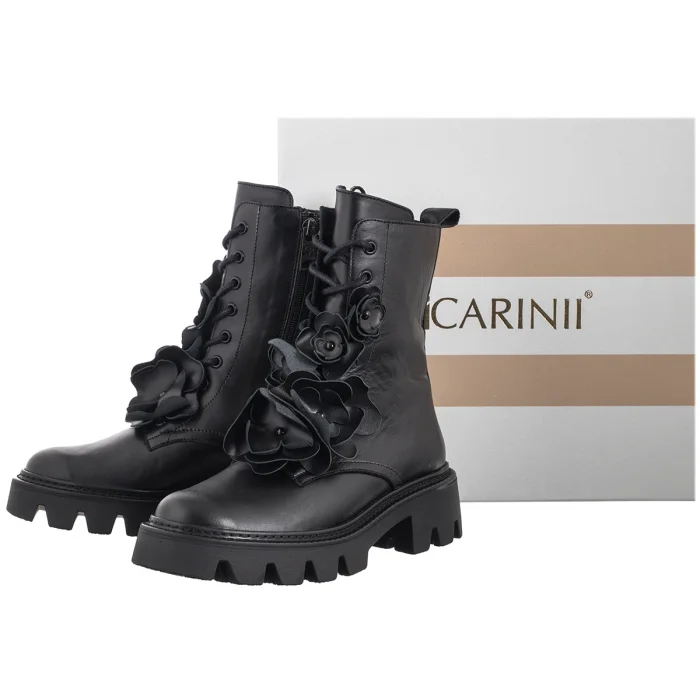 Trzewiki Carinii Czarne B9823-E50-000-000-G46 – zdjęcie 7