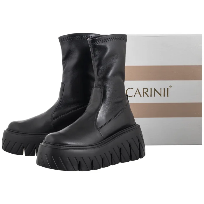 Botki Carinii Czarne B10028-E50-000-000-G75 – zdjęcie 7