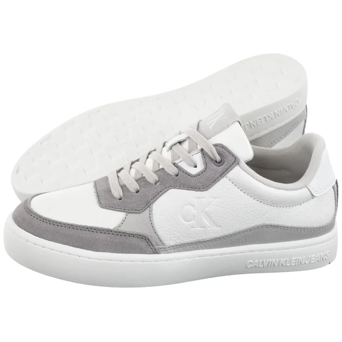 Sneakersy Calvin Klein Classic Cupsole Mg Wmm White/Oyster Mushroom/Formal Grey YM0YM01153 0IR – zdjęcie 1