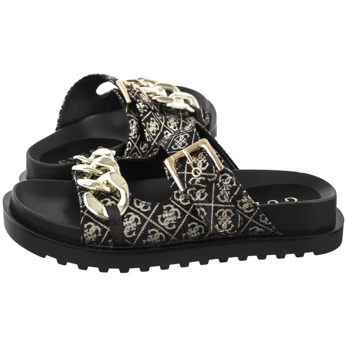 Klapki Guess FATEMA2 BLKPL FL6FT2 FAL03 – zdjęcie 1