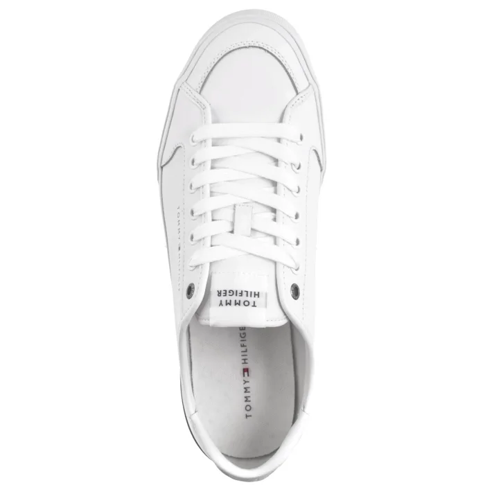 Tenisówki Tommy Hilfiger Core Corporate Vulc Leather White FM0FM05399 YBS – zdjęcie 7