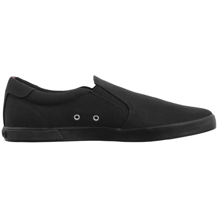 Tenisówki Tommy Hilfiger Iconic Slip On Sneaker FM0FM00597-0GK Triple Black – zdjęcie 3