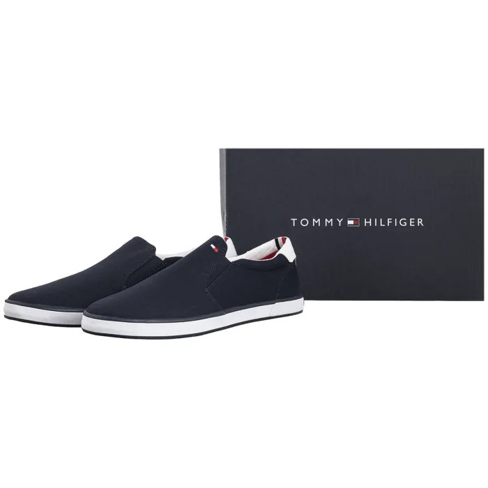 Tenisówki Tommy Hilfiger Iconic Slip On Sneaker FM0FM00597-403 Midnight – zdjęcie 9