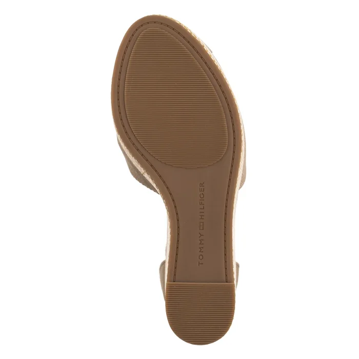 Sandały Tommy Hilfiger Flag High Wedge Espad Closed Toe Horeradish FW0FW08494 ACC – zdjęcie 7