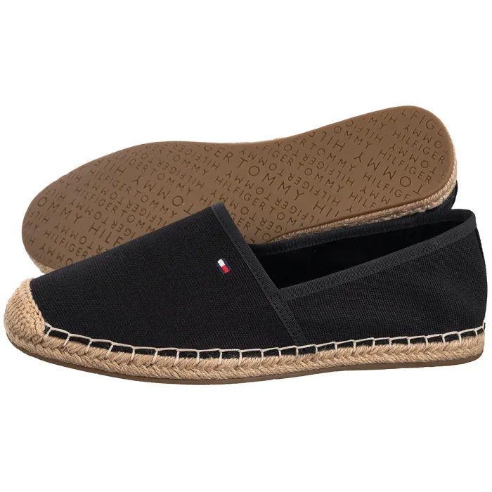 Espadryle Tommy Hilfiger Flag Canvas Espadrille Black FW0FW08541 BDS – zdjęcie 1