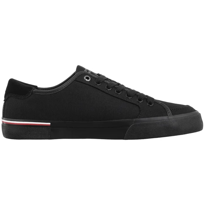 Tenisówki Tommy Hilfiger Core Corporate Vulc Canvas Black FM0FM05398 BDS – zdjęcie 4
