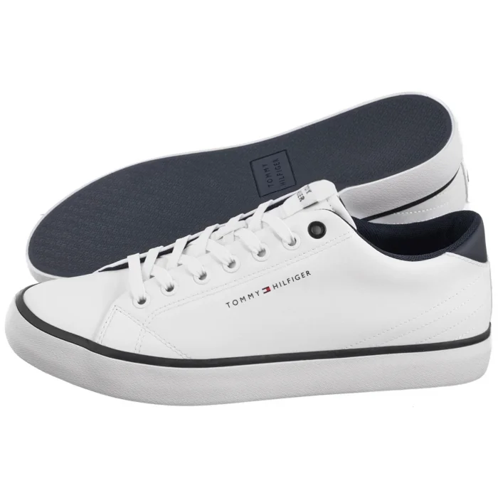 Buty Tommy Hilfiger TH Hi Vulc Core Low Leather White FM0FM05041 YBS – zdjęcie 1