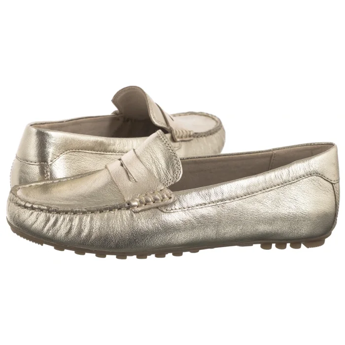 Mokasyny Caprice Złote 9-24651-42 959 Platin Metal – zdjęcie 1