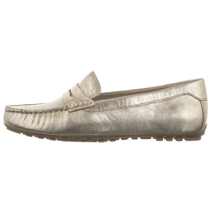 Mokasyny Caprice Złote 9-24651-42 959 Platin Metal – zdjęcie 2