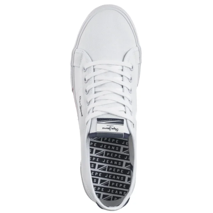 Tenisówki Pepe Jeans Brady Men Basic White PMS30816 800 – zdjęcie 6