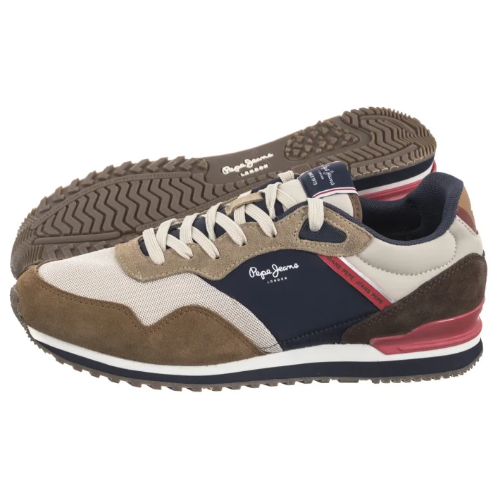Sneakersy Pepe Jeans London Life M Tobacco Brown PMS40035 859 – zdjęcie 1