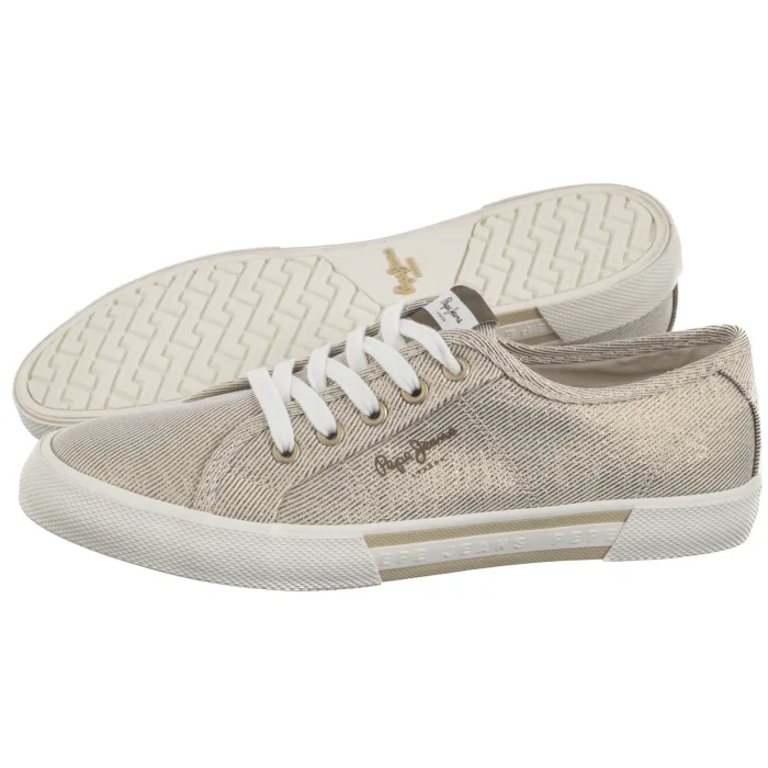 Tenisówki Pepe Jeans Brady Party W Gold PLS31439 099 – zdjęcie 1