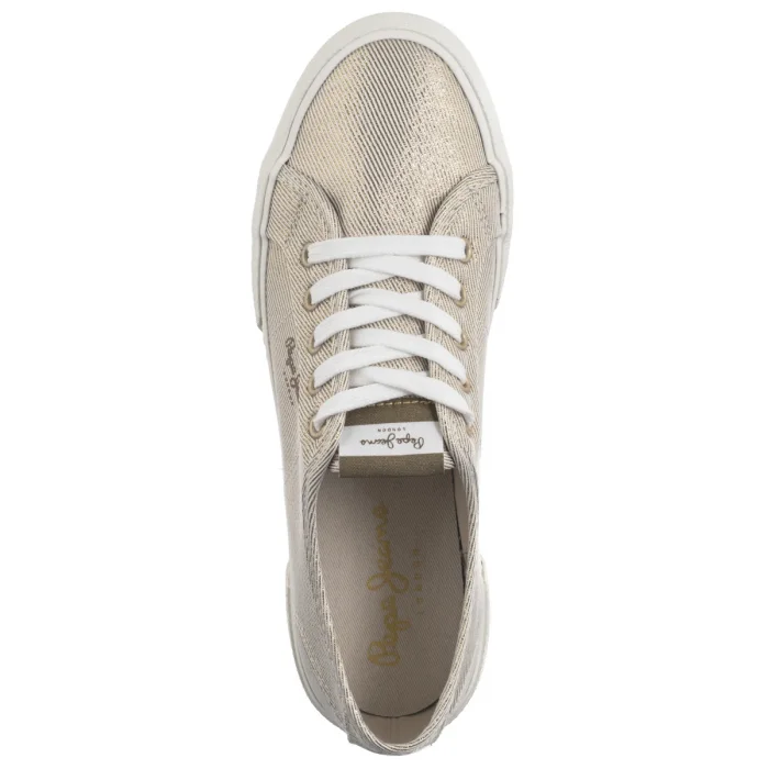 Tenisówki Pepe Jeans Brady Party W Gold PLS31439 099 – zdjęcie 6