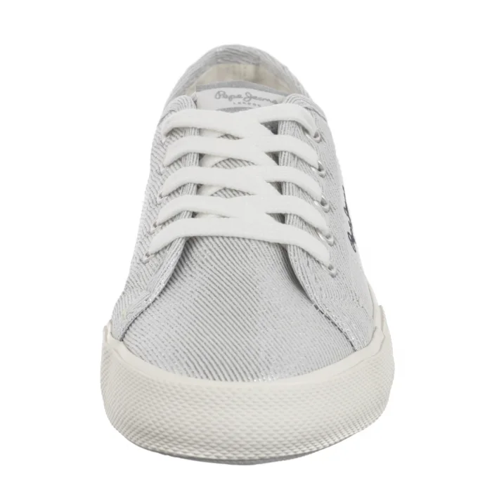 Tenisówki Pepe Jeans Brady Party W Silver PLS31439 934 – zdjęcie 4