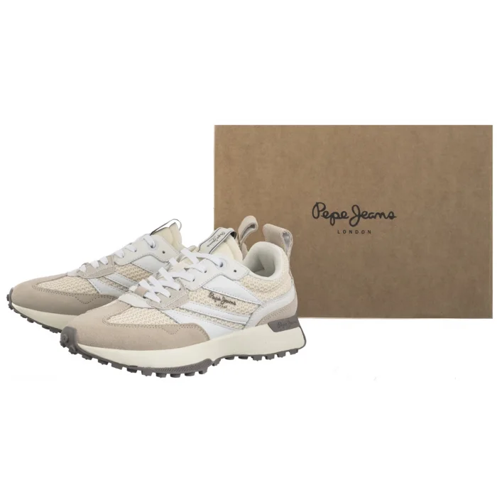 Sneakersy Pepe Jeans Lucky Knit Mousse White PLS60041 808 – zdjęcie 8