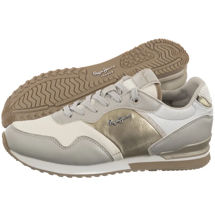 Sneakersy Pepe Jeans London Shine W Sand Beige PLS40046 847 – zdjęcie 1