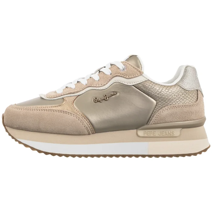 Sneakersy Pepe Jeans Rusper Shine Sand Beige PLS60033 847 – zdjęcie 2