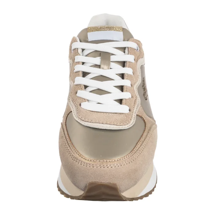Sneakersy Pepe Jeans Rusper Shine Sand Beige PLS60033 847 – zdjęcie 4