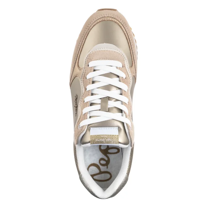 Sneakersy Pepe Jeans Rusper Shine Sand Beige PLS60033 847 – zdjęcie 6
