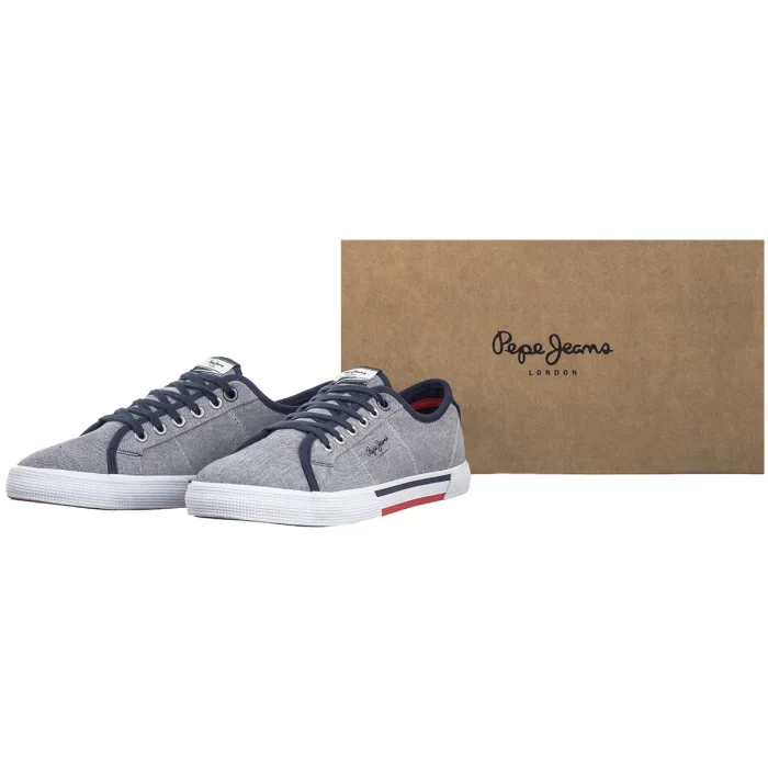 Tenisówki Pepe Jeans Brady Men Chambray PMS30817 564 – zdjęcie 8
