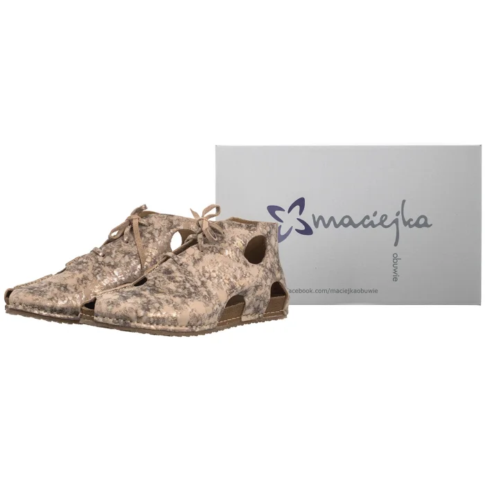 Buty Maciejka Beżowe/Miedziane 03426-45/00-6 – zdjęcie 8