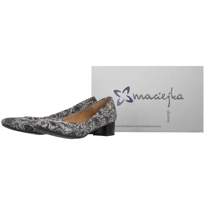 Czółenka Maciejka Czarno-Beżowy 03330-43/00-1 – zdjęcie 8