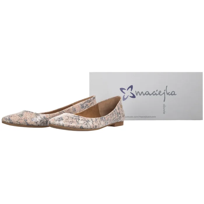 Baleriny Maciejka Kwiatki Pastel 04100-69/00-8 – zdjęcie 8