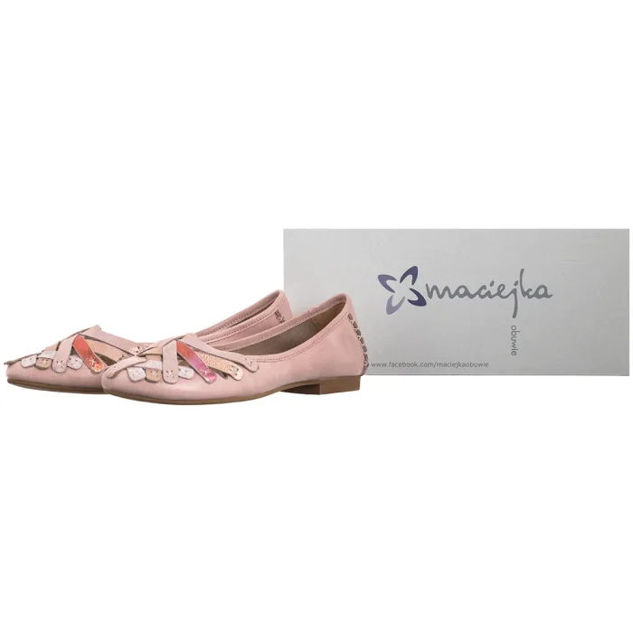 Baleriny Maciejka Różowe 01358-51/00-0 – zdjęcie 8