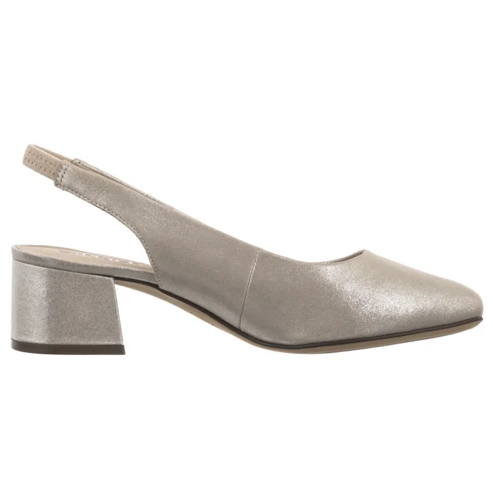 Czółenka Caprice Srebrne 9-29500-42 341 Taupe Metallic – zdjęcie 3