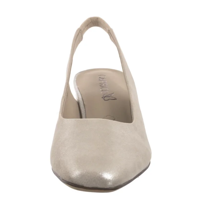 Czółenka Caprice Srebrne 9-29500-42 341 Taupe Metallic – zdjęcie 4