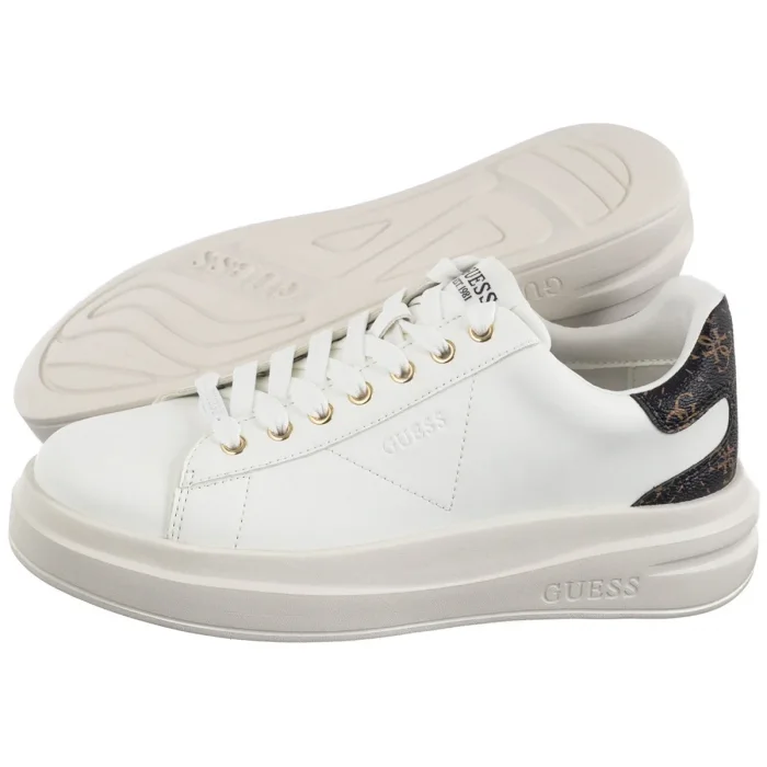 Sneakersy Guess Elbina FLJELB FAL12 WHBRO – zdjęcie 1