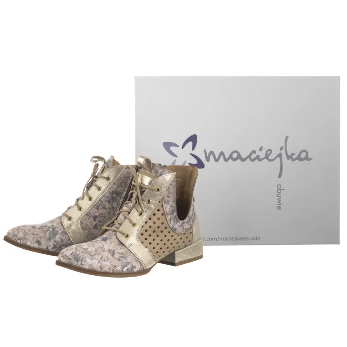 Botki Maciejka Beżowe 05541-04/00-5 – zdjęcie 8