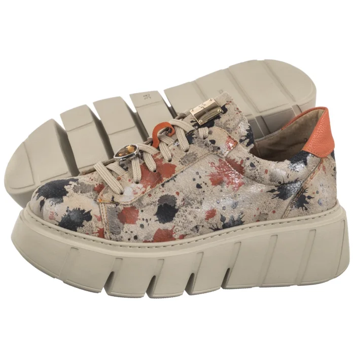 Sneakersy Maciejka Pomarańczowo-Beżowe 06891-18/00-8 – zdjęcie 1