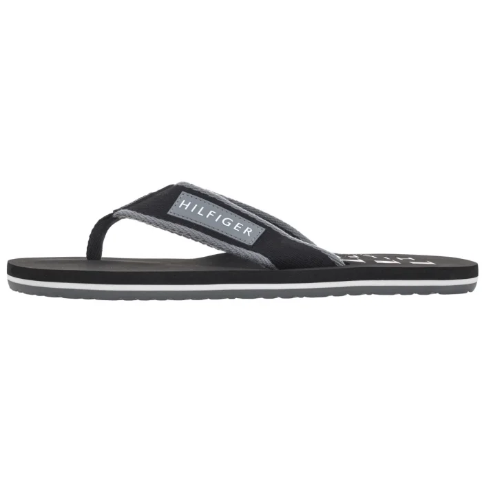 Japonki Tommy Hilfiger Patch Hilfiger Beach Sandal Black FM0FM05435 BDS – zdjęcie 3