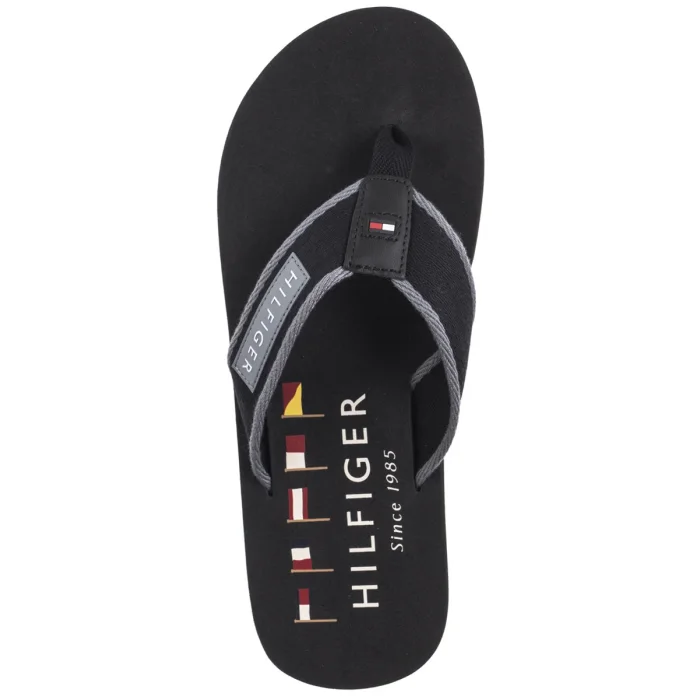 Japonki Tommy Hilfiger Patch Hilfiger Beach Sandal Black FM0FM05435 BDS – zdjęcie 7