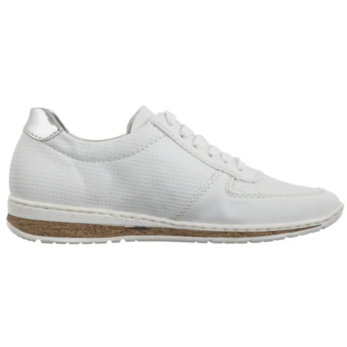 Sneakersy Rieker Białe N5127-80 White – zdjęcie 3