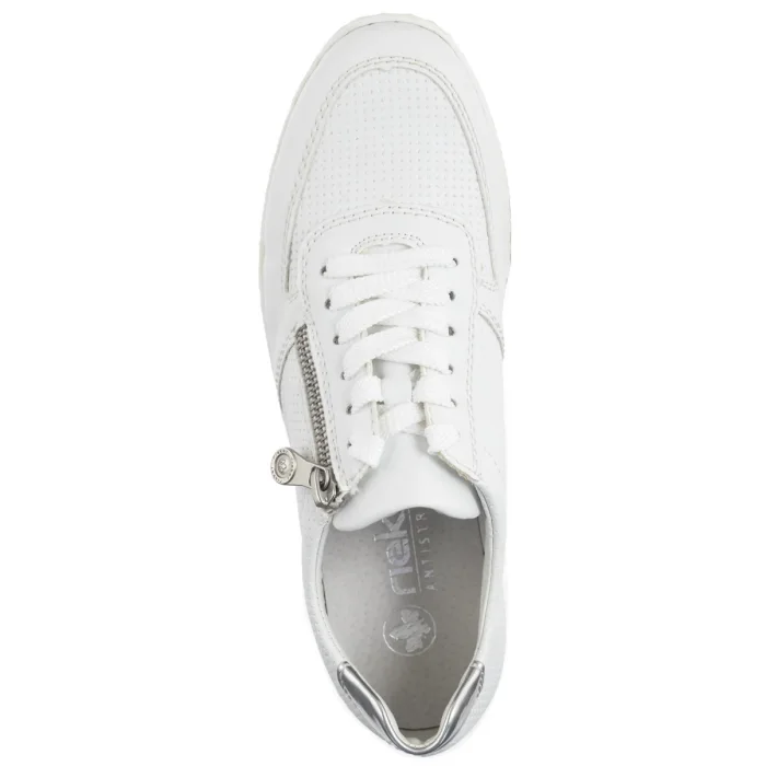 Sneakersy Rieker Białe N5127-80 White – zdjęcie 6