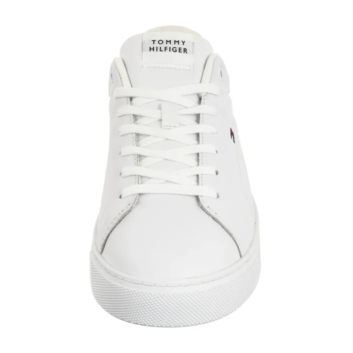 Sneakersy Tommy Hilfiger Icon Court Lth Flag Ess White FM0FM05317 YBS – zdjęcie 5