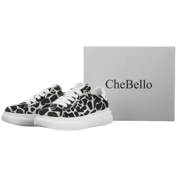 Sneakersy CheBello Czarne/Beżowe 4719-516-154-PSK-S389 – zdjęcie 8