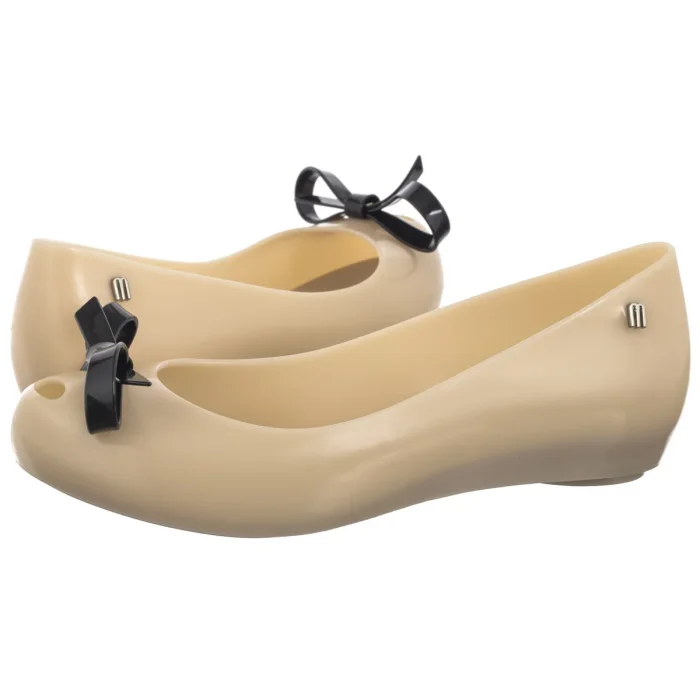 Baleriny Melissa Ultragirl Bow III AD 33891/AM782 Beige/Black – zdjęcie 1